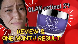 OLAY RETINOL 24 Review amp One month result 【BEFORE amp AFTER】 [upl. by Nitsrik738]