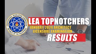 Architect Board Exam Result January 2024  ALE Results [upl. by Terrena]