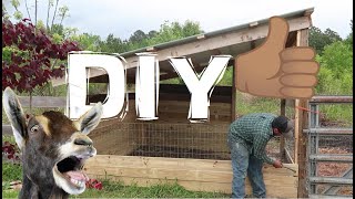 DIY Easy great looking goatsheep shelter inexpensive [upl. by Yramesor]