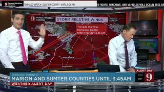 WFTV Channel 9 Severe Weather Coverage October 12 2023 [upl. by Vizzone626]