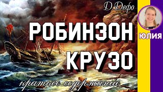 Краткое содержание Робинзон Крузо Дефо Д Пересказ романа за 9 минут [upl. by Noble]