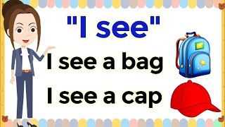 Practice Reading I see Sentences Learn how to read  Reading Lesson for Grade 1 Grade 2 [upl. by Alyos]