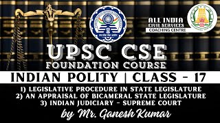 Day  71  Indian Polity  Class 17  UPSC CSE Foundation Course  Mr M Ganesh Kumar [upl. by Mcilroy960]