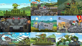 Kv44 Demon Ratte and Gerand tanks Homeanimation cartoon about tank [upl. by Retsehc]