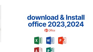 Download amp Install Microsoft office 2024 [upl. by Eed]