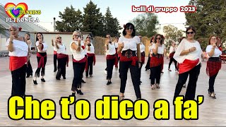 Che to dico a fa ANGELINA MANGO coreo Petronela Calciu balli di gruppo 2023 social dance coreograf [upl. by Anelaf637]