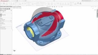 Geomagic for SOLIDWORKS 3D mesh to solid model of a gas valve [upl. by Royo465]