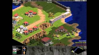 Ave Caesar mission 1 Caesar vs Pirates Video 2  Crazy start Age of Empires [upl. by Kadner]