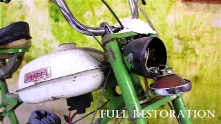 Restoration Abandoned Old Moped Riga From 1965s  Two Stroke Engine [upl. by Badger]