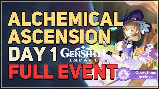 Alchemical Ascension Day 1 Full Event Genshin Impact [upl. by Peppel]