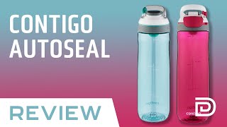 BEST WATER BOTTLE UNDER 10  Contigo AUTOSEAL Cortland Water Bottle Review [upl. by Haras]