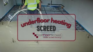 Fast Floor Screed  Under Floor Heating Screed  Mobile Screed Factory  No mess  No fuss [upl. by Hgielrebmik185]