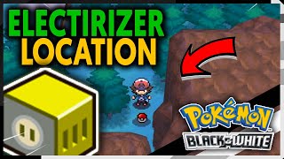 WHERE TO FIND AN ELECTIRIZER ON POKEMON BLACK AND WHITE [upl. by Nahsrad]