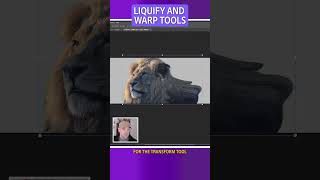 Create a Mirror Effect with Photoshops Liquify Filter and Warp Tools photoshop shorts [upl. by Buskirk]