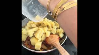 PATATES SOĞANpotato onionbatatis basalبطاطس بصلMUKBANGASMR [upl. by Yuria]