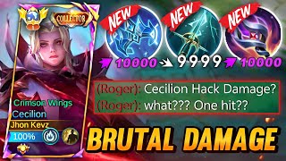 THE NEW ITEMS IS DEFINITELY A ONE SHOT BUILD FOR CECILION  BRUTAL DAMAGE  TOP GLOBAL CECILION [upl. by Adoc]