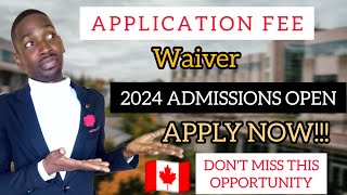 Application Fees Waived in this School in Canada  No Application Fees  internationalstudents [upl. by Annohs]