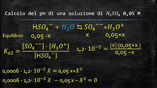 Calcolo del pH di una soluzione di ACIDO SOLFORICO [upl. by Eirb]