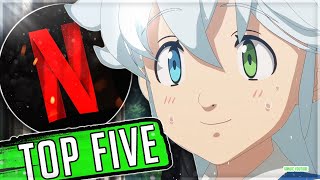 Top 5 Anime Only On Netflix [upl. by Mundt]