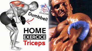 TRICEPS EXERCISES WITH DUMBBELLS AT HOME [upl. by Jannel]