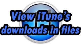 How to locateview iTuness Downloads firmwares [upl. by Aisatsanna]