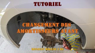 Tutoriel Changement amortisseurs avant  Mégane 3 RS [upl. by Assiralk]