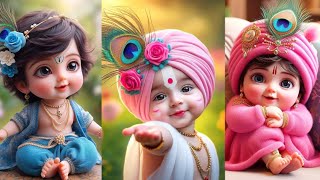 Cute Litil Krishna Beautiful wallpapers Dp Images Pics  Lord Bal Krishna Dpz Photos krishna​ [upl. by Airdnek995]