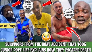 SURVIVORS FROM THE BOAT CR∆SH THAT TOOK JUNIOR POPE LIFE AWAY EXPLAINS HOW THEY ESCAPED THE CR∆SH😱 [upl. by Dumanian737]