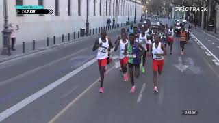 2020 Valencia Marathon Elites Full Race Replay [upl. by Llenrup]