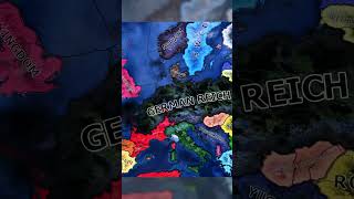 Hoi4 Greater Switzerland vs German Reich War history hoi4timelapse map europe hoi4 mapping [upl. by Derril]