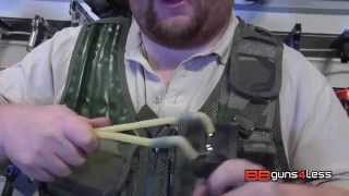 BARNETT BLACK WIDOW Folding Slingshot Catapult Review [upl. by Yanarp]