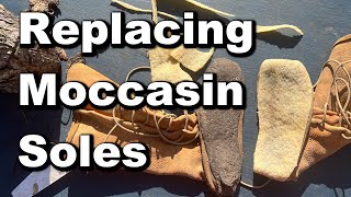 Replacing Moccasin Soles [upl. by Esilehs]