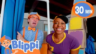 Blippi amp Meekahs Halloween Costume Fun   Blippi  Educational Videos For Kids [upl. by Llieno]