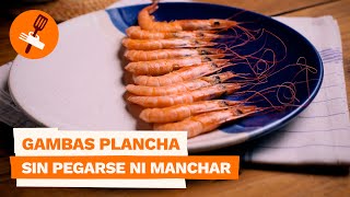 El mejor TRUCO para cocinar GAMBAS a la PLANCHA sin PEGARSE y sin MANCHAR  shorts [upl. by Ardene43]