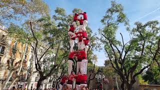 Castellers de Barcelona 3 de 8  Festa Major del Clot 12112023 [upl. by Calise]