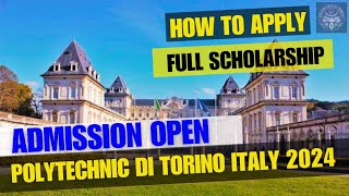 Politecnico di Torino  polytechnic university of turin masters admission  study in italy [upl. by Tega]