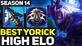 RANK 1 BEST YORICK DOMINATING HIGH ELO IN SEASON 14  League of Legends [upl. by Uhayile944]