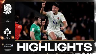 HIGHLIGHTS  🏴󠁧󠁢󠁥󠁮󠁧󠁿 ENGLAND V IRELAND ☘️  2024 GUINNESS MENS SIX NATIONS RUGBY [upl. by Ervin]