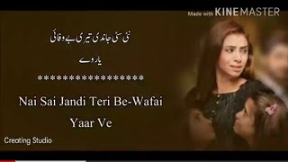 Teri Bewafai Yaar Ve  Full video Song   Sahir Ali Bagga  2018 Pakistani Official Song  Lyrics [upl. by Daniel]