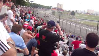 Schumacher entrando nos boxes freada absurda  Interlagos 2012 [upl. by Mailli]