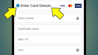 How To Enter Card Details Of Credit Card And Debit Card  Card NumberCard Holder NameCvv [upl. by Emerick]