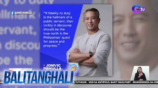 Dating Cavite Gov Jonvic Remulla nanumpa na bilang bagong Kalihim ng DILG  Balitanghali [upl. by Pontius]