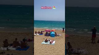 Mallorca beach walk 🏖️ Spain 🇪🇸 Beautiful island Palma de Mallorca shotrsviralshortsyoutube [upl. by Ciprian]