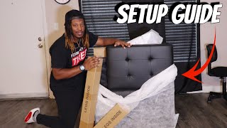 Flamaker Futon Sofa Bed Assembly  Step By Step Setup Guide [upl. by Bloem]