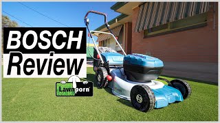 Bosch BiTurbo 18V Rotary Mower Review [upl. by Assirahs16]