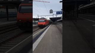 Durchfahrender IC nach Zürich HB in Liestal sbb cff ffs re460 trainspotting train shorts yt [upl. by Imeon719]