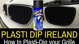 Plasti Dip Ireland  DeChrome your BMW Grille to Matte Black [upl. by Maris683]