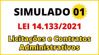 SIMULADO Lei 141332021  Lei de Licitações e Contratos Administrativos  15 Questões [upl. by Shirah]