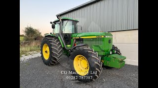 1992 John Deere 4955 Tractor For Sale £POA [upl. by Berri452]