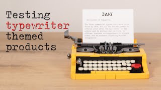 testing CHEAP typewriter themed products [upl. by Mccourt]